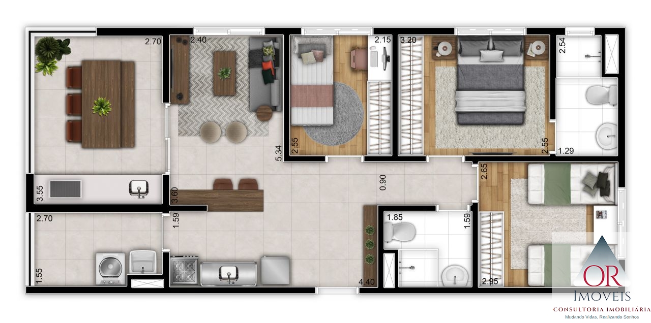 Apartamento à venda com 2 quartos, 36m² - Foto 4