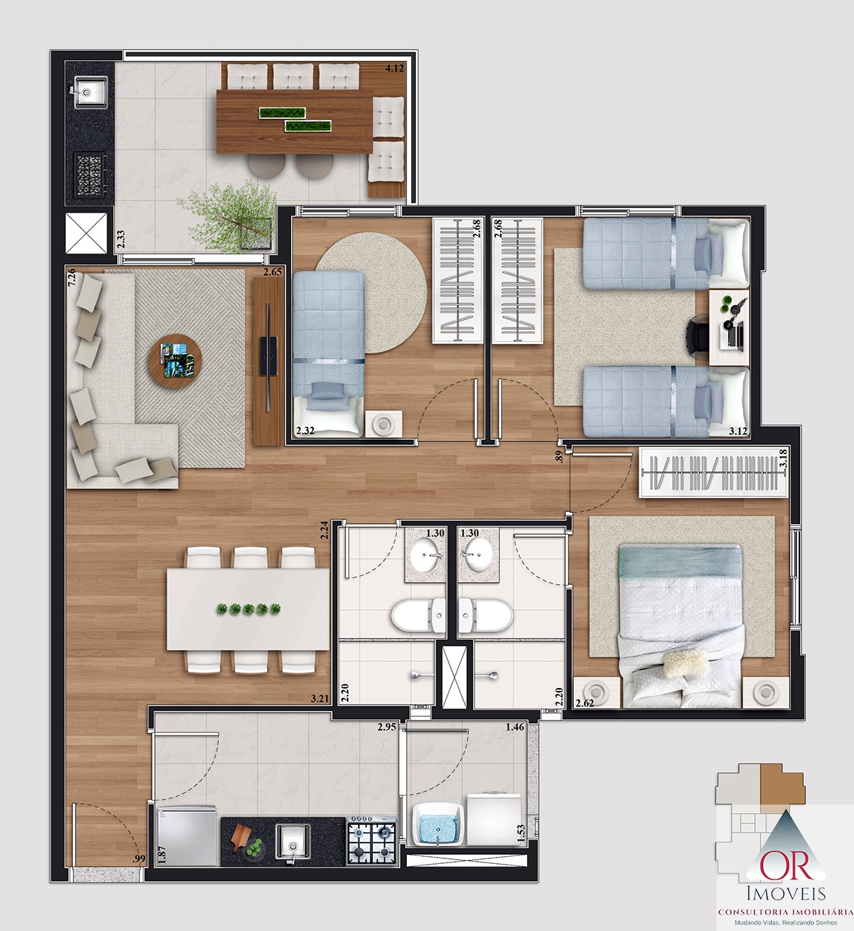 Apartamento à venda com 3 quartos, 71m² - Foto 10