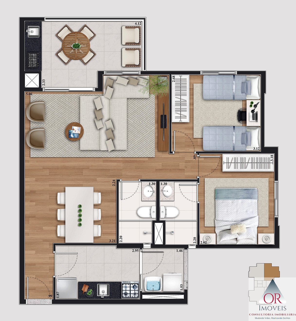 Apartamento à venda com 3 quartos, 71m² - Foto 9