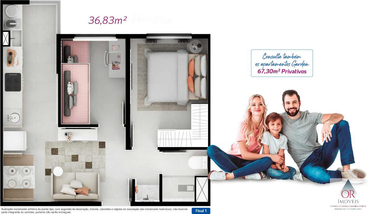 Apartamento à venda com 2 quartos, 36m² - Foto 12