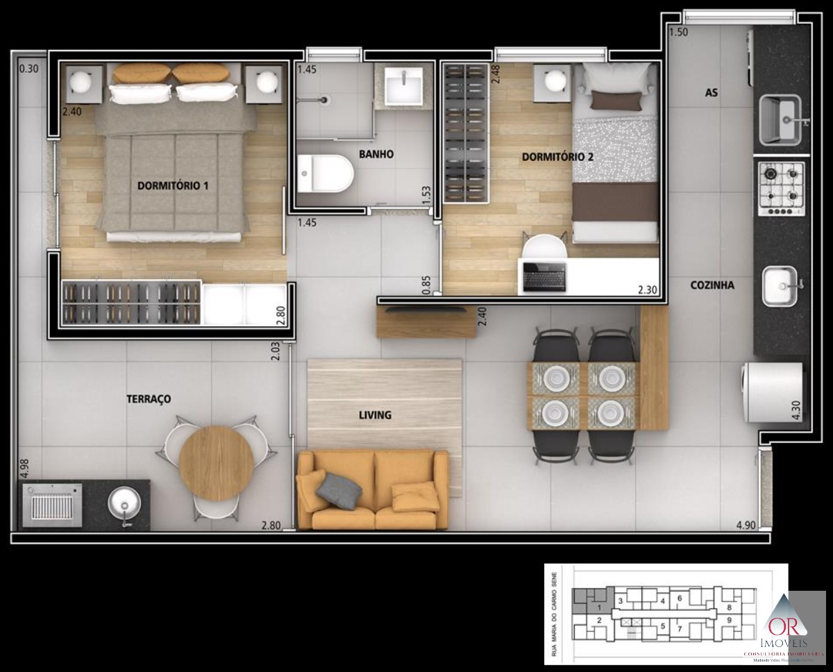 Apartamento à venda com 1 quarto, 26m² - Foto 22