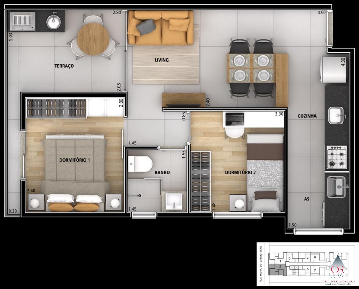 Apartamento à venda com 1 quarto, 26m² - Foto 33